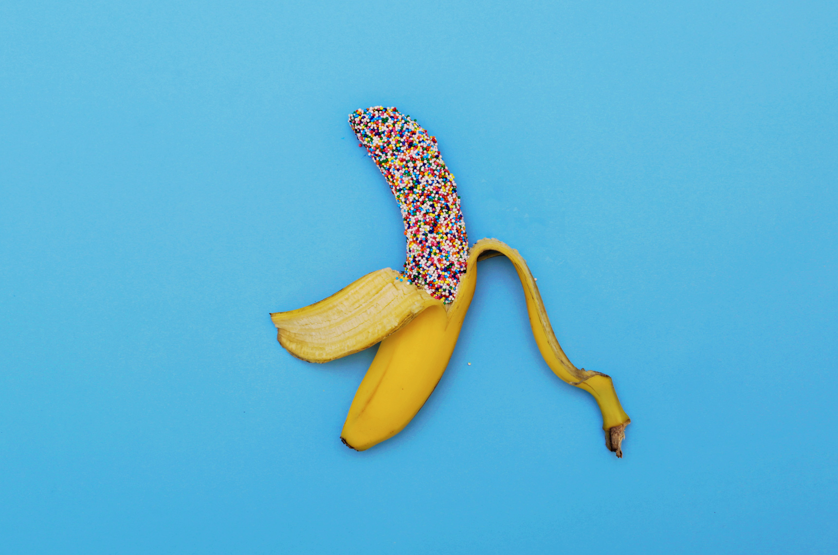 Banana with sprinkles. Kimberly Genevieve lifestyle photographer Los Angeles