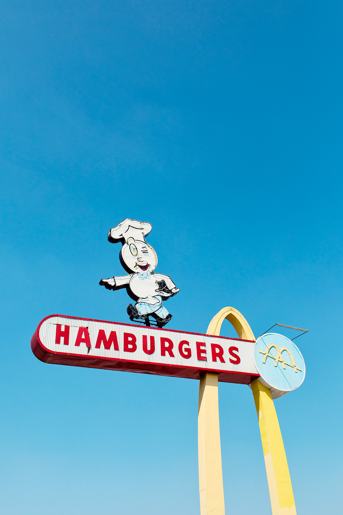 Vintage McDonalds sign. Kimberly Genevieve lifestyle photographer Los Angeles