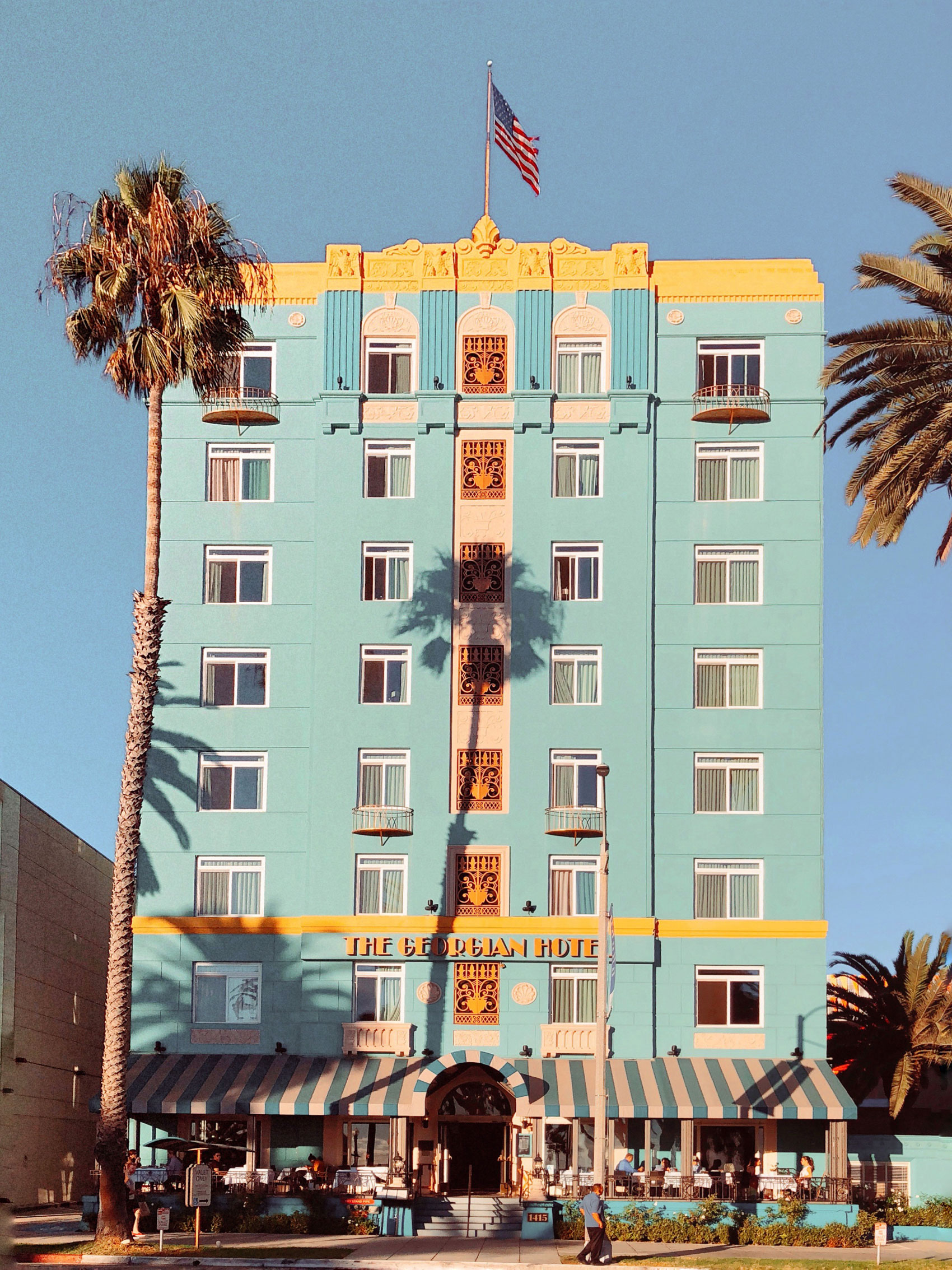 The Georgian Hotel in Santa Monica. Kimberly Genevieve lifestyle photographer Los Angeles